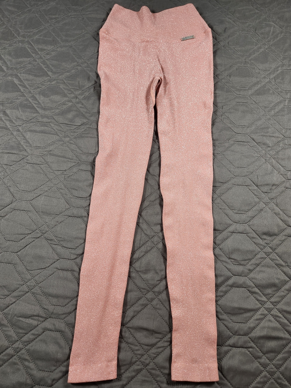 Bombshell Sportswear leggings Lurex High Rise Leggings size XS, runs small.